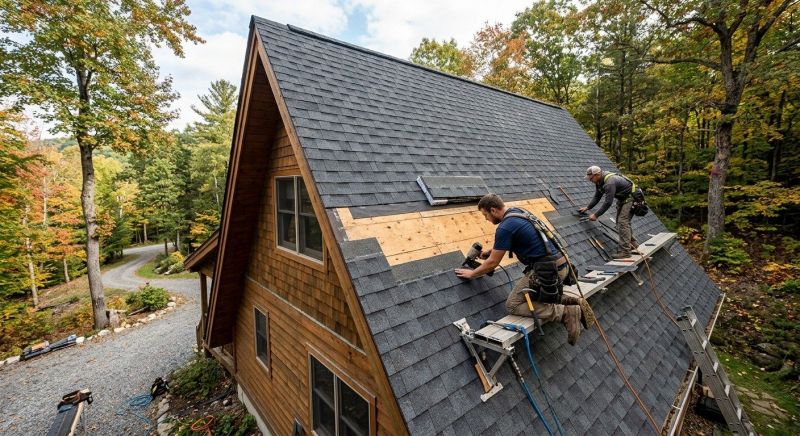 A Frame Roof Repair in Prince George County, VA
