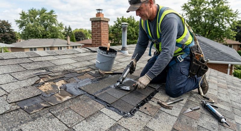 A Frame Roof Repair in Prince George County, VA