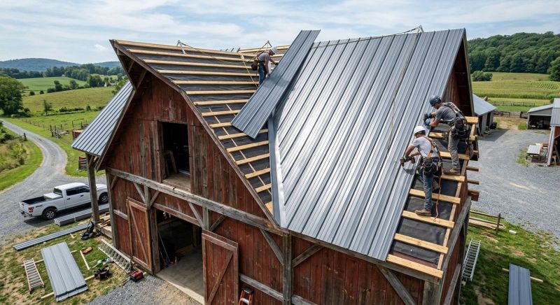 Barn Roof Construction in Prince George County, VA