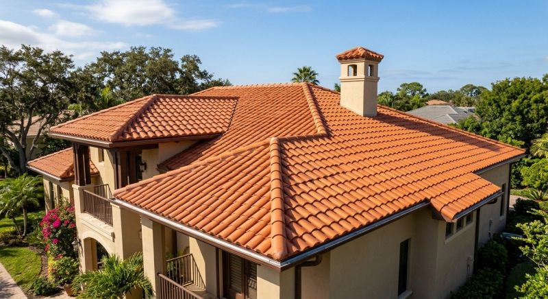 Barrel Tile Roof Installation in Prince George County, VA