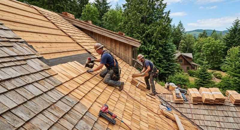 Cedar Roof Installation in Chesterfield, VA