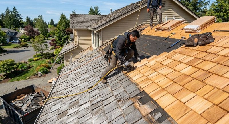 Cedar Roof Replacement in Prince George County, VA