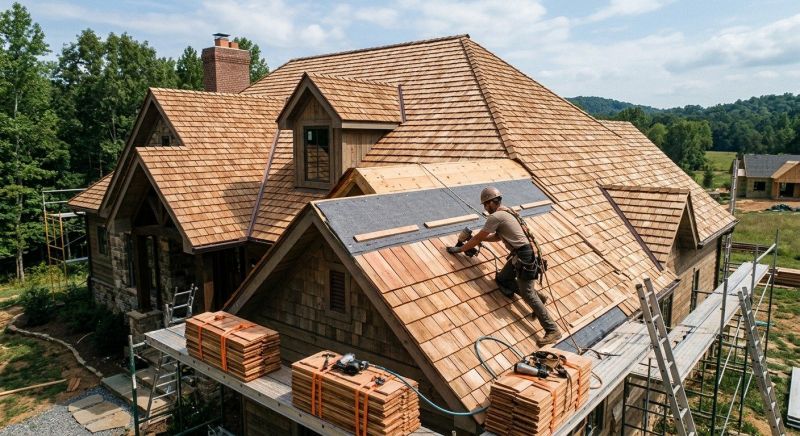 Cedar Shake Roof Construction in Charles City County, VA