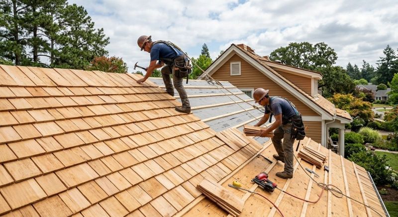 Cedar Shake Roof Construction in Prince George, VA