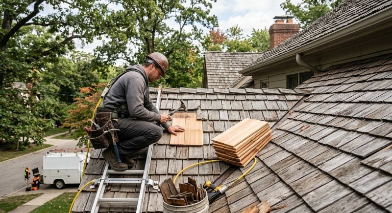 Cedar Shake Roof Repair in Wakefield, VA