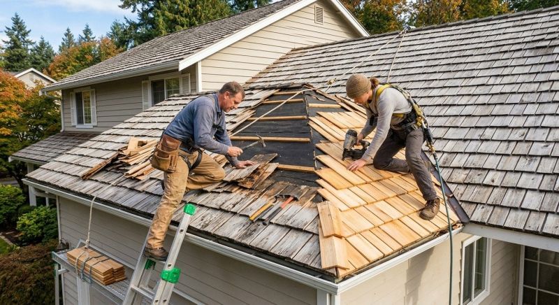 Cedar Shingles Repair in Chesterfield, VA