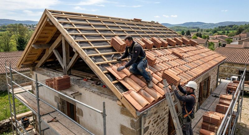 Clay Tile Roofing Installation in Prince George County, VA