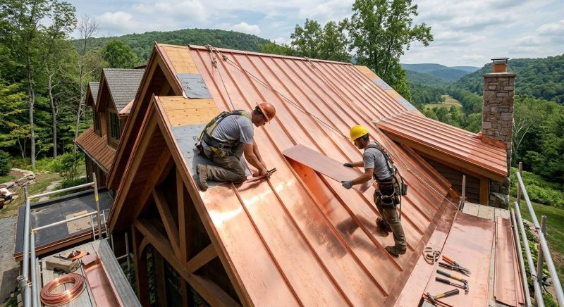 Copper Roof Installation in Prince George County, VA