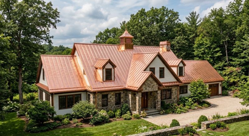 Copper Roof Replacement in Prince George County, VA