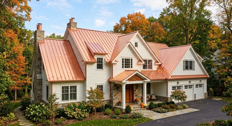 Copper Roof Replacement in Prince George County, VA