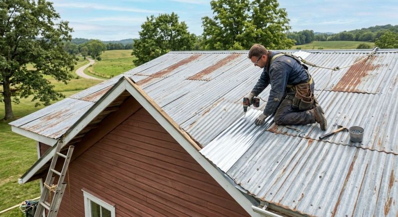 Corrugated Roof Repair in Dinwiddie, VA