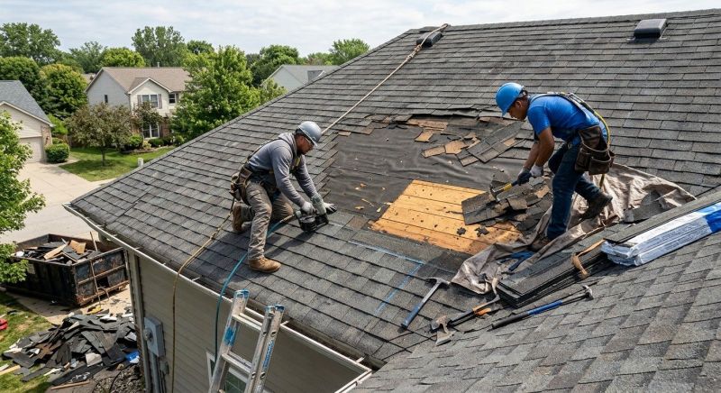 Damaged Roof Repair in Dinwiddie, VA