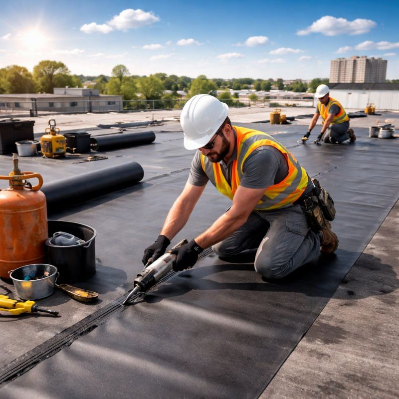 Epdm Roof Installation in Dinwiddie, VA