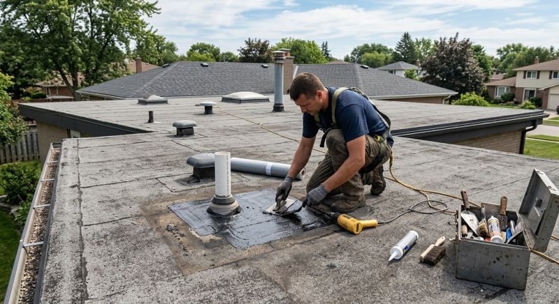 Flat Roof Leak Repair in Prince George County, VA