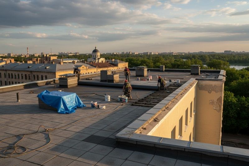 Flat Roof Replacement in Dinwiddie County, VA