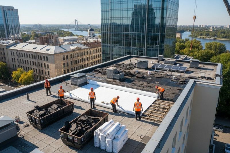 Flat Roof Replacement in Wakefield, VA