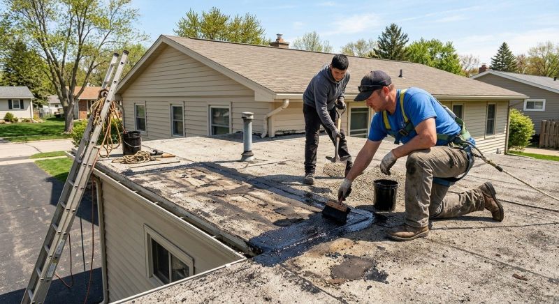 Flat Roof Tar Repair in Prince George County, VA