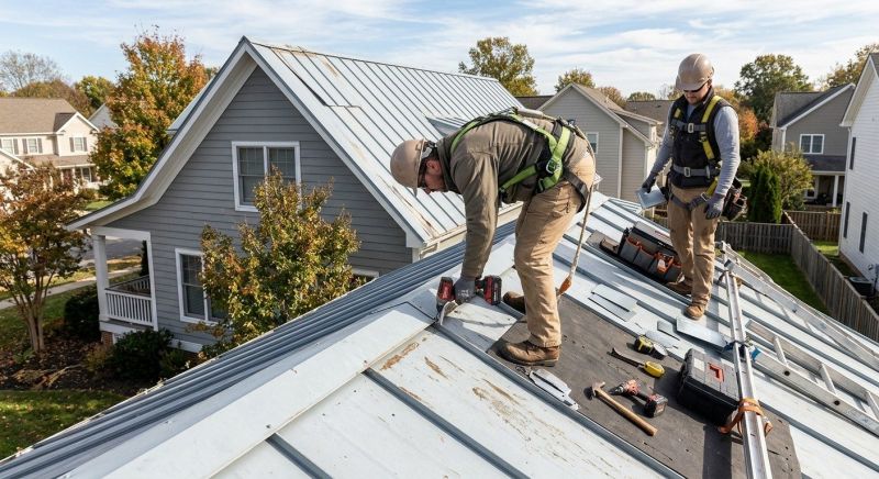 Metal Roof Repair in Charles City, VA