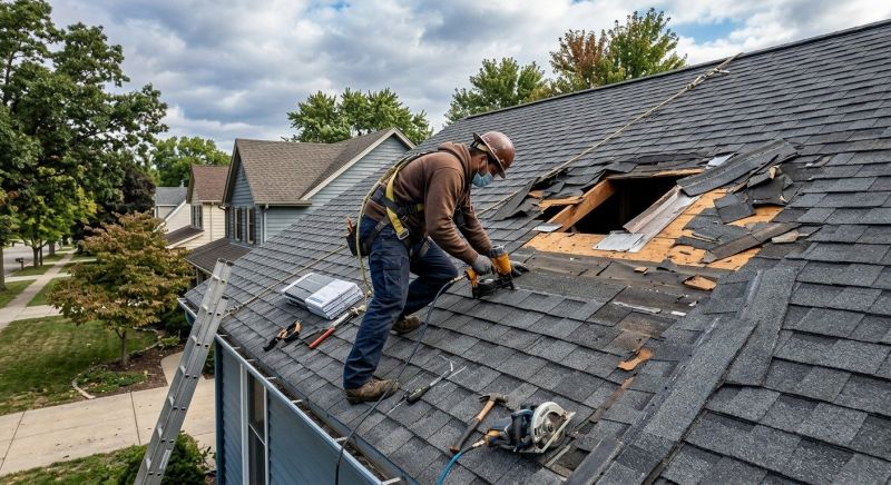 Roof Damage Repair in Dinwiddie County, VA