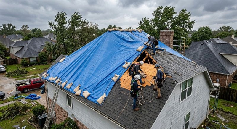 Roof Damage Restoration in Prince George County, VA
