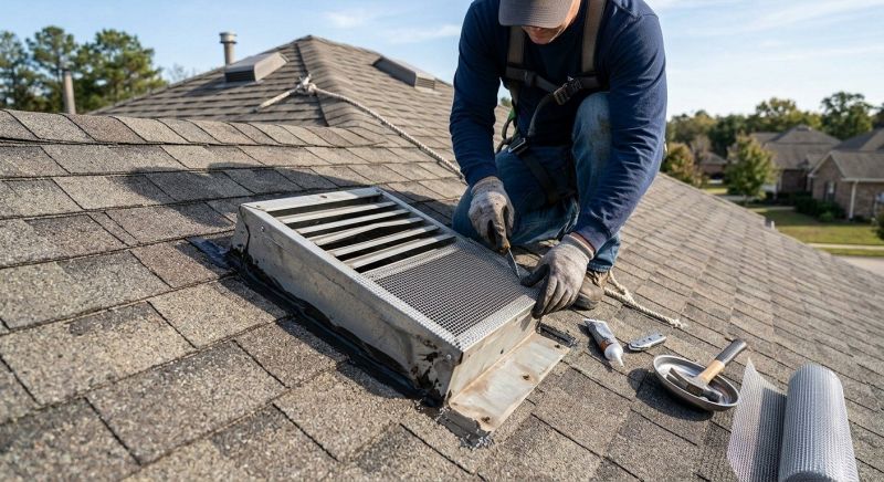 Roof Vent Flashing Repair in Prince George County, VA