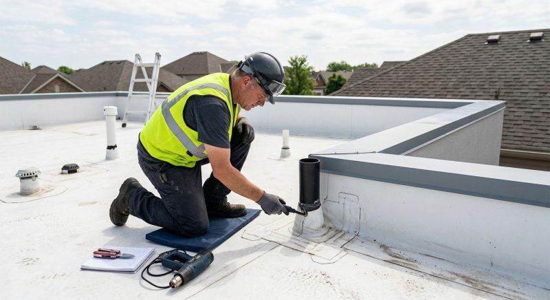 Rubber Roof Inspection in Prince George County, VA