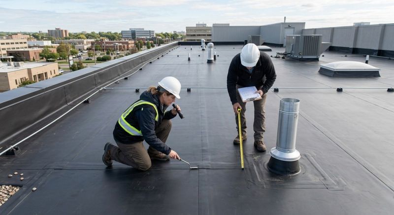 Rubber Roof Inspection in Prince George County, VA