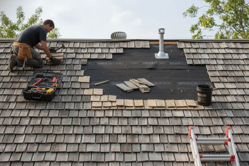 Shake Shingle Repair in Surry County, VA