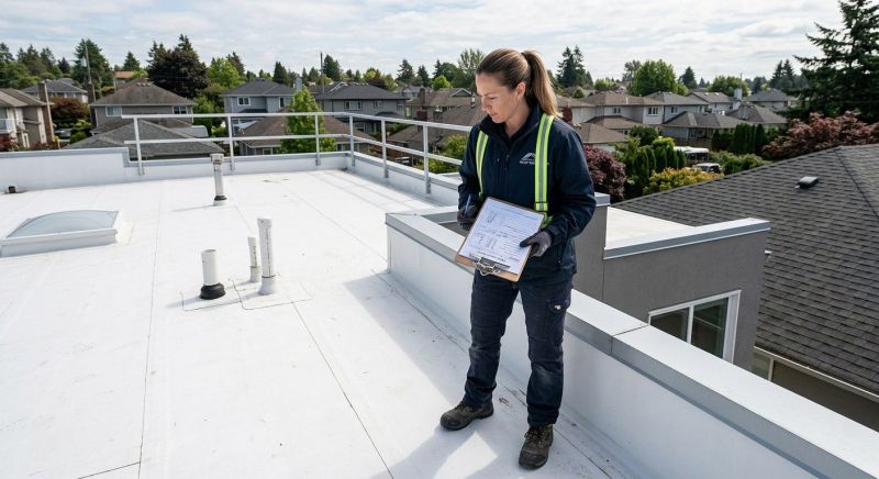 Single Ply Roof Inspection in Prince George County, VA