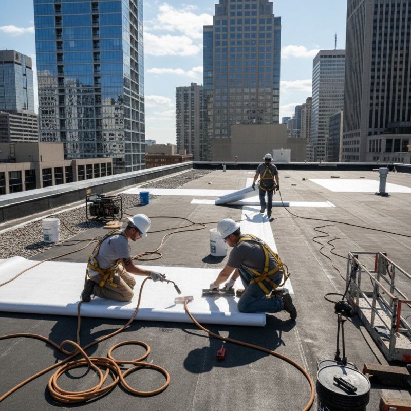 Single Ply Roof Repair in New Kent County, VA