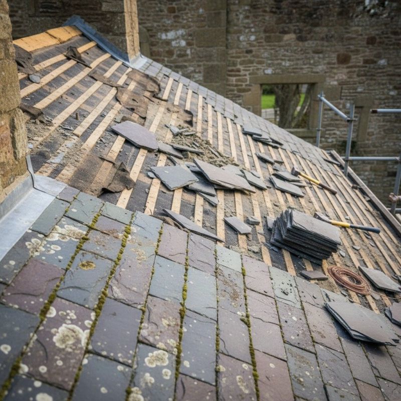 Slate Roof Replacement in Stony Creek, VA