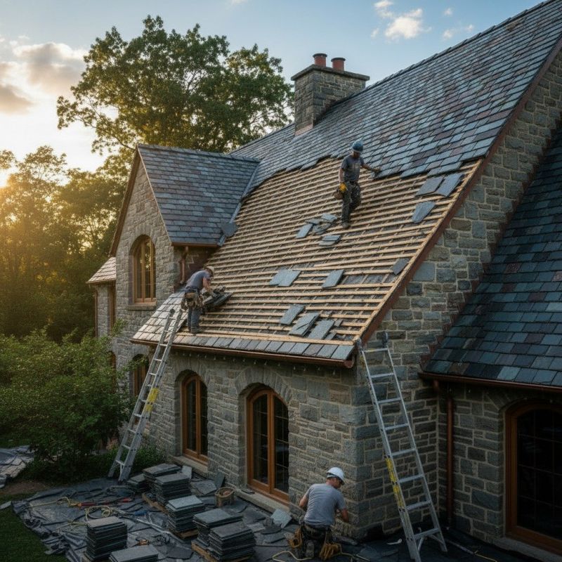 Slate Roof Replacement in Wakefield, VA
