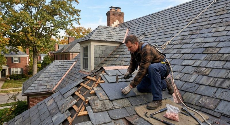 Slate Shingles Repair in Surry County, VA