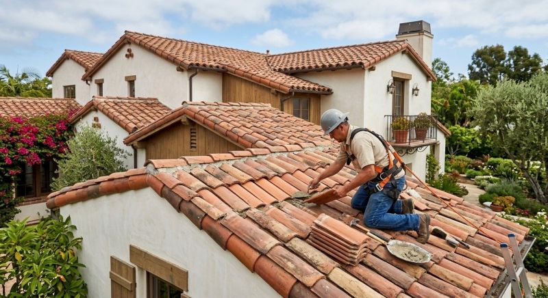 Spanish Tile Roof Repair in Prince George County, VA