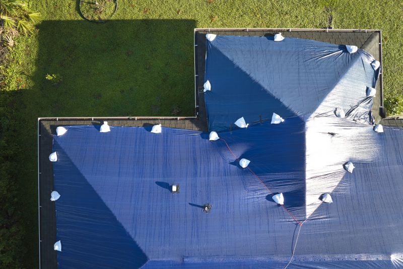 Storm Damage Roof Tarping in Prince George County, VA