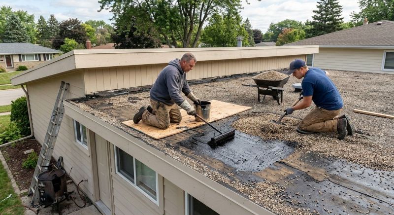 Tar And Gravel Roof Repair in Wakefield, VA