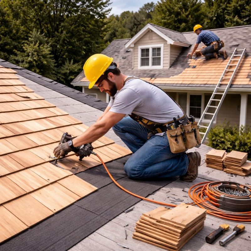 Wood Roofing Installation in Dinwiddie County, VA