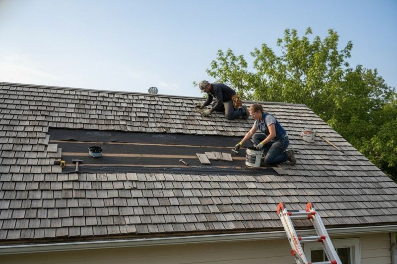 Wood Shake Roof Repair in Dinwiddie County, VA