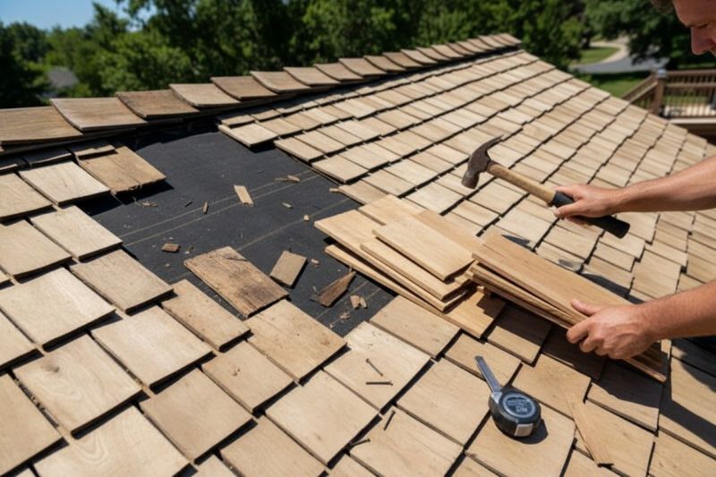 Wood Shake Roof Repair in Prince George, VA