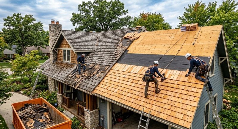 Wood Shake Roof Replacement in Surry County, VA